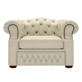 Lawrence Chesterfield Fåtölj Birch Ivory
