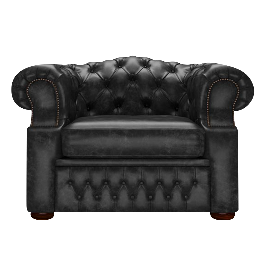 Lawrence Chesterfield Fåtölj Etna Black