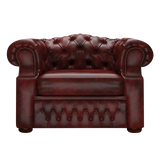 Lawrence Chesterfield Fåtölj Etna Red