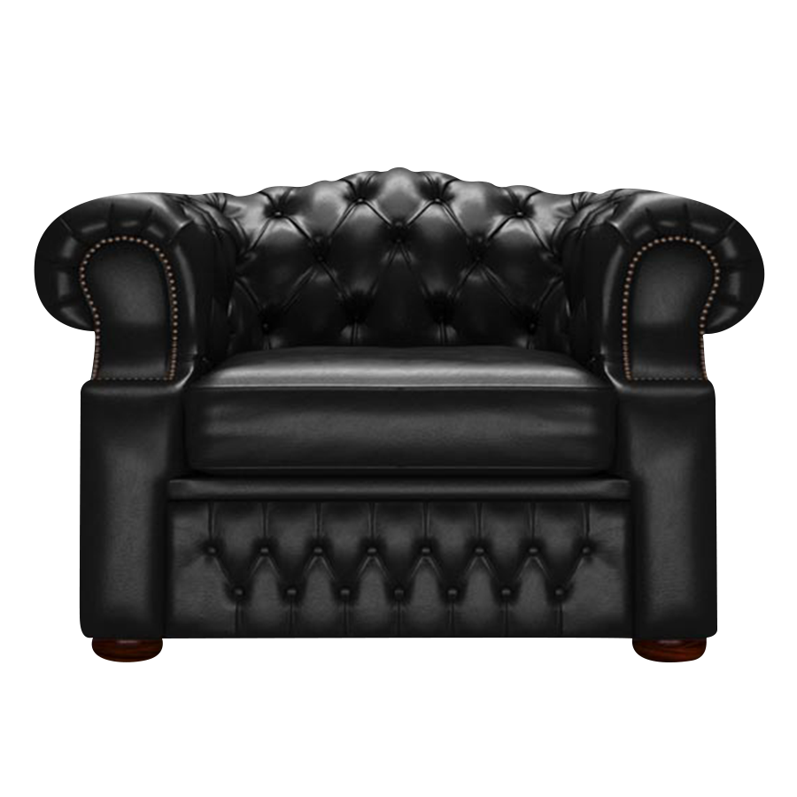 Lawrence Chesterfield Fåtölj Old English Black