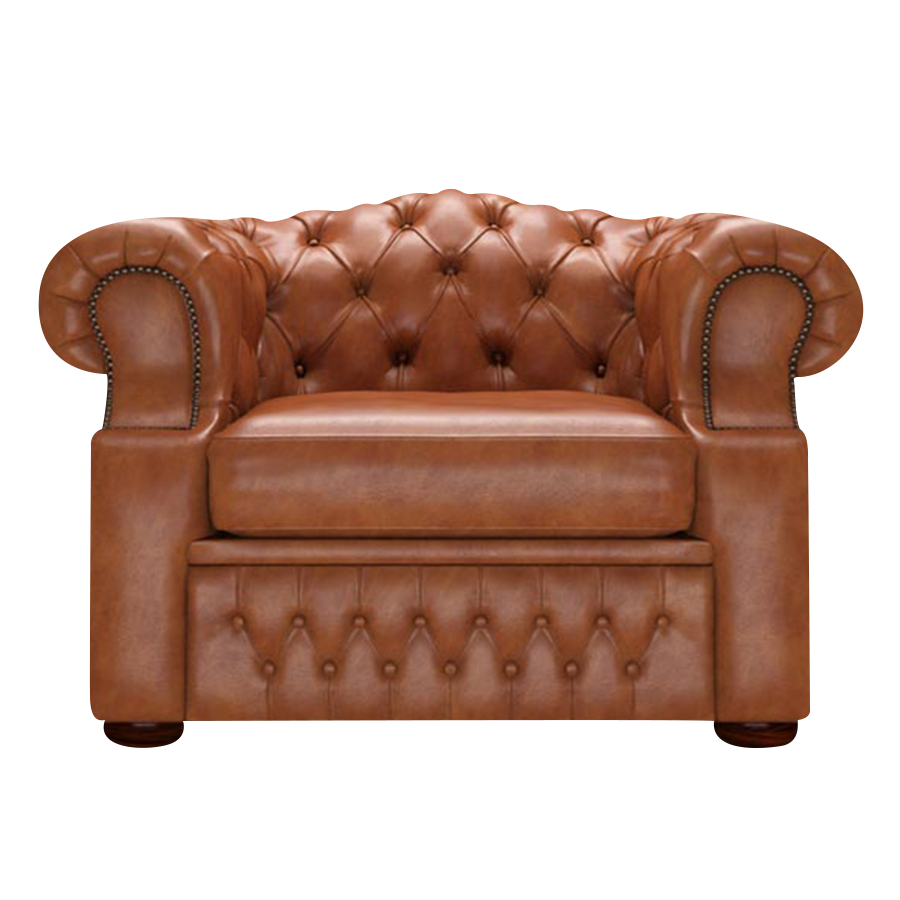 Lawrence Chesterfield Fåtölj Old English Bruciato