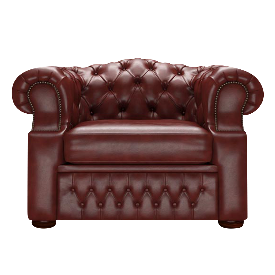 Ladda upp bild till gallerivisning, Lawrence Chesterfield Fåtölj Old English Chestnut
