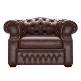 Lawrence Chesterfield Fåtölj Old English Dark Brown
