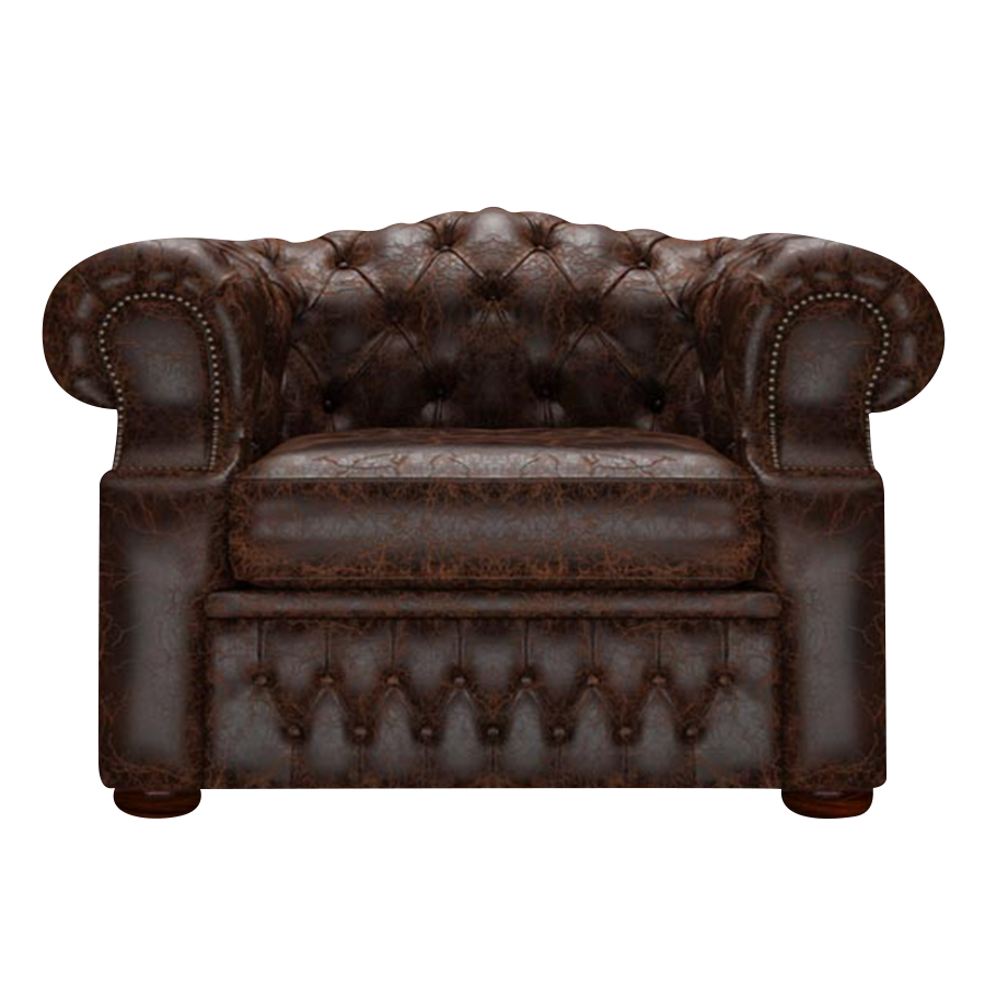 Lawrence Chesterfield Fåtölj Tudor Mahogany