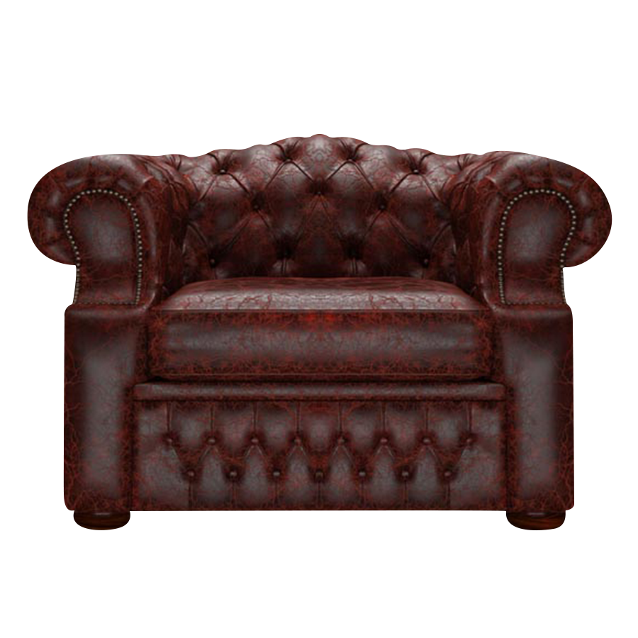 Lawrence Chesterfield Fåtölj Tudor Oxblood