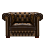 Linwood Chesterfield Fåtölj Antique Gold