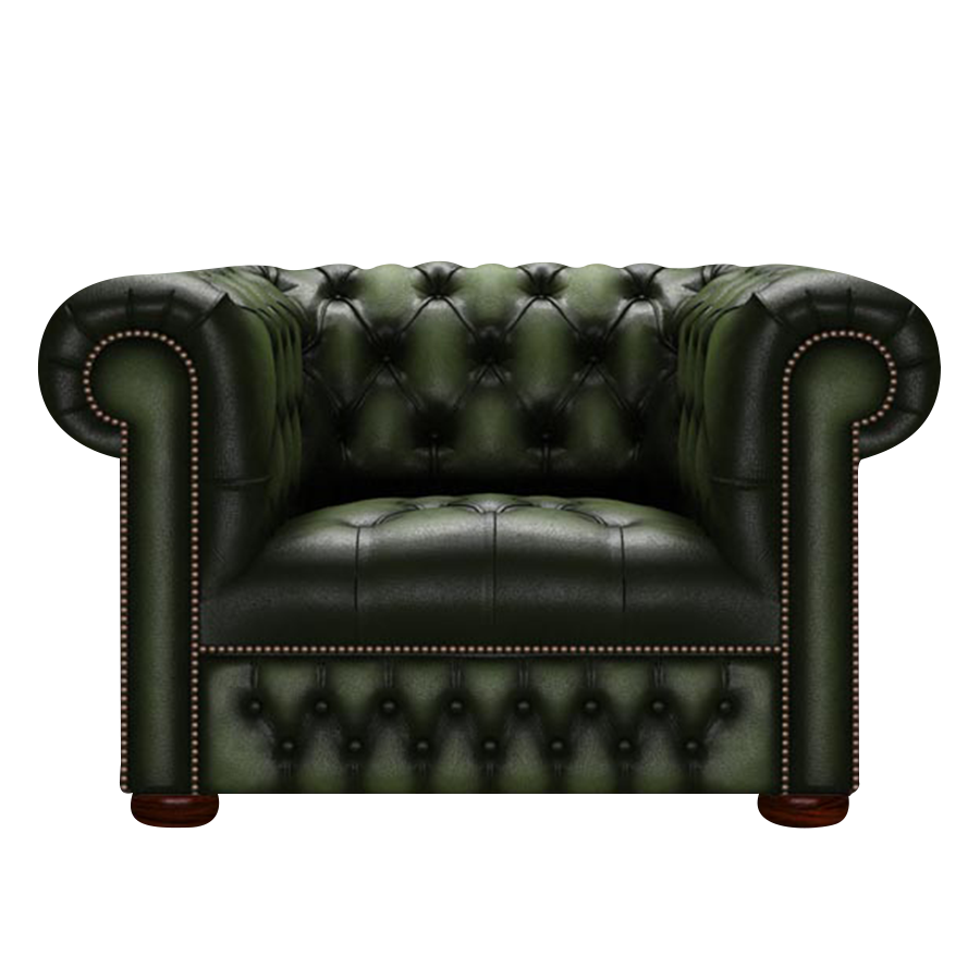 Linwood Chesterfield Fåtölj Antique Green