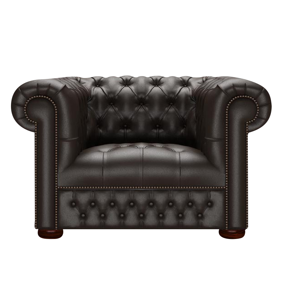 Linwood Chesterfield Fåtölj Birch Brown