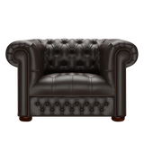 Linwood Chesterfield Fåtölj Birch Brown