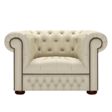 Linwood Chesterfield Fåtölj Birch Ivory