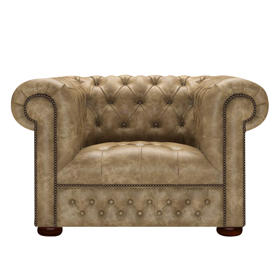Linwood Chesterfield Fåtölj Etna Beige
