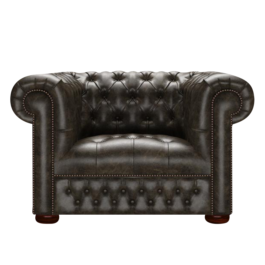 Linwood Chesterfield Fåtölj Old English Alga