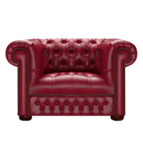 Linwood Chesterfield Fåtölj Old English Gamay