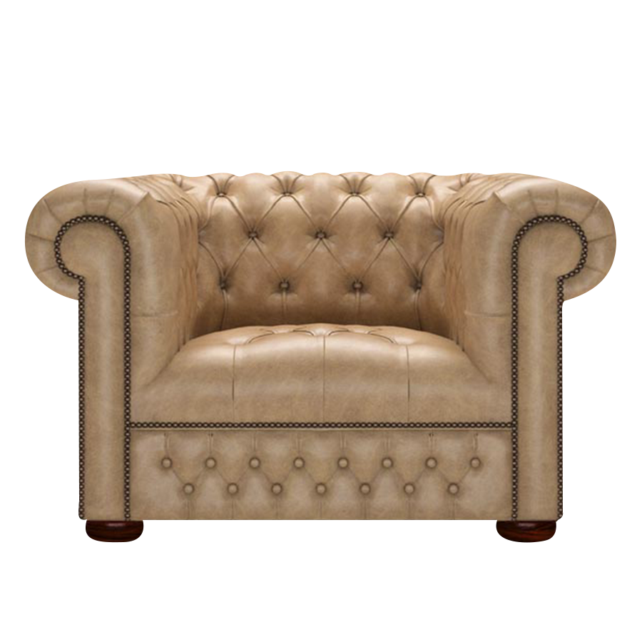 Linwood Chesterfield Fåtölj Old English Parchment