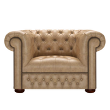 Linwood Chesterfield Fåtölj Old English Parchment