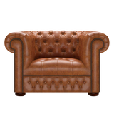Linwood Chesterfield Fåtölj Old English Saddle