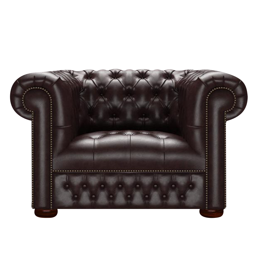 Linwood Chesterfield Fåtölj Old English Smoke
