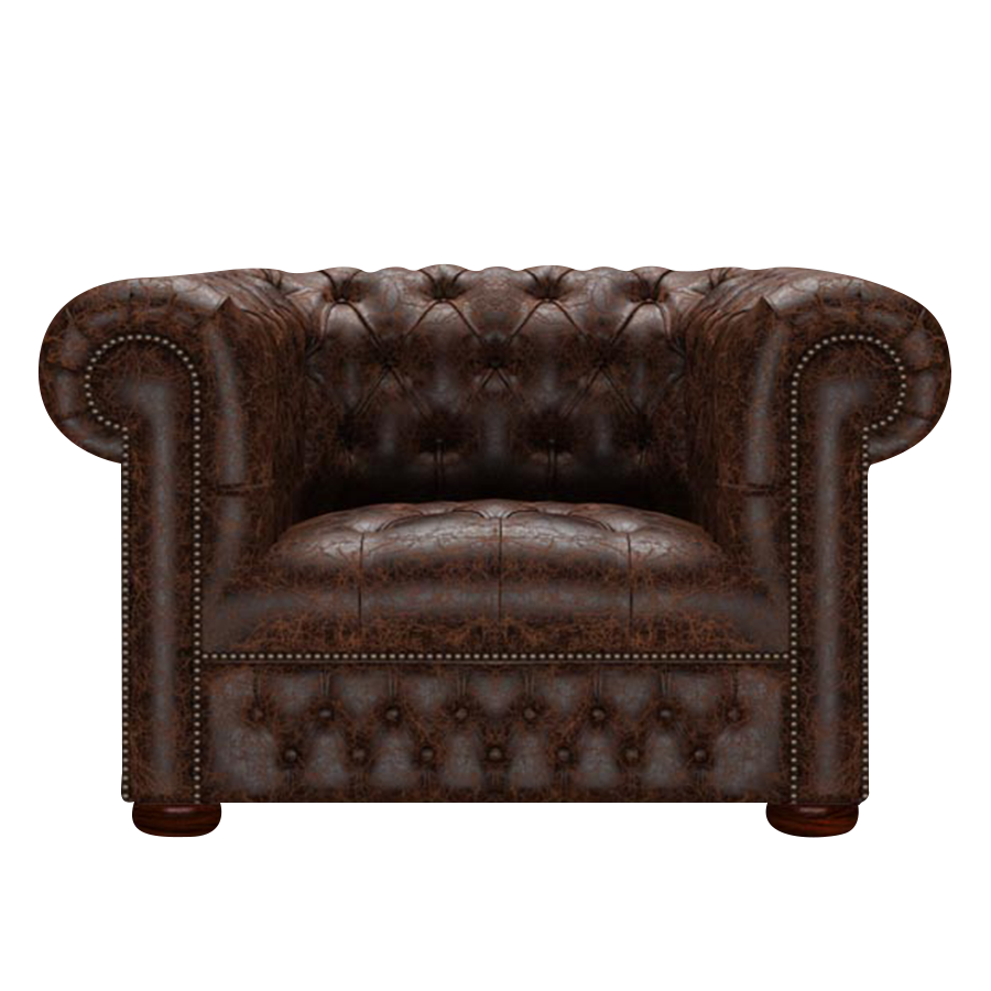 Linwood Chesterfield Fåtölj Tudor Mahogany
