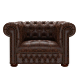 Linwood Chesterfield Fåtölj Tudor Mahogany