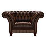 Montgomery Chesterfield Fåtölj Antique Autumn Tan