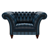 Montgomery Chesterfield Fåtölj Antique Blue