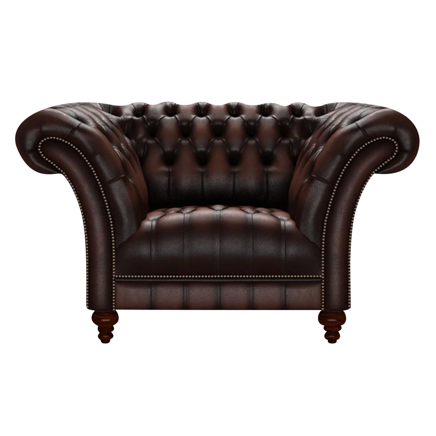 Montgomery Chesterfield Fåtölj Antique Brown