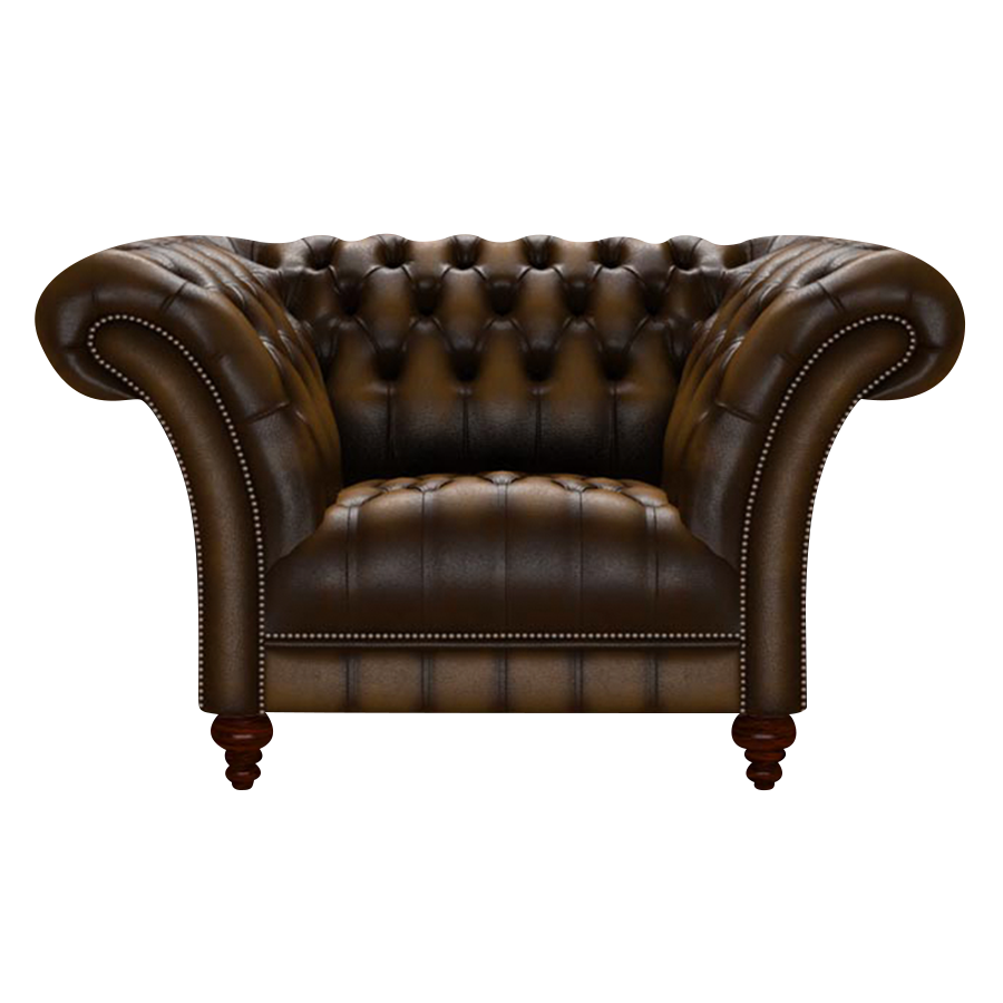 Montgomery Chesterfield Fåtölj Antique Gold