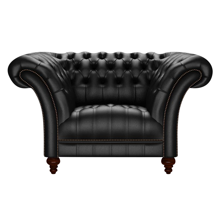 Montgomery Chesterfield Fåtölj Birch Black