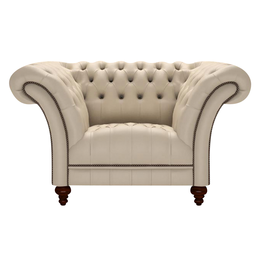 Montgomery Chesterfield Fåtölj Birch Blush Beige