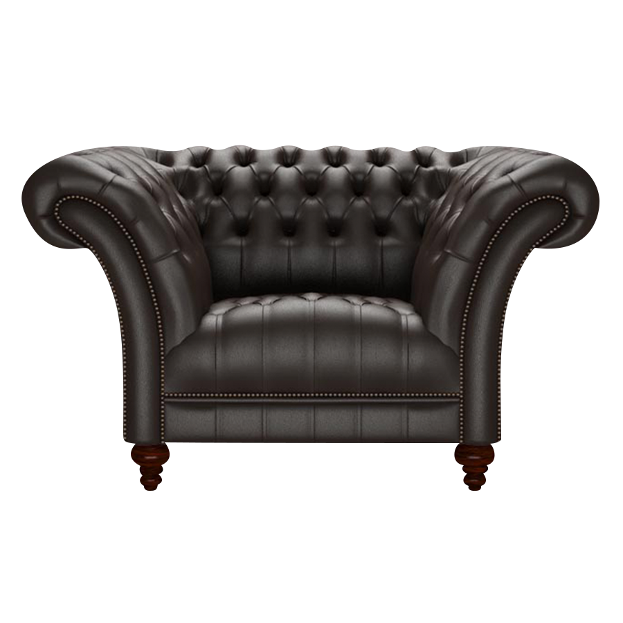 Montgomery Chesterfield Fåtölj Birch Brown