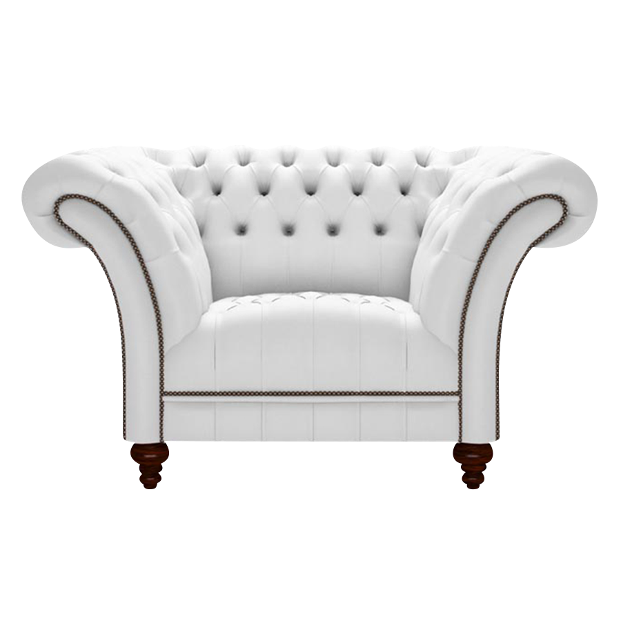 Montgomery Chesterfield Fåtölj Birch White
