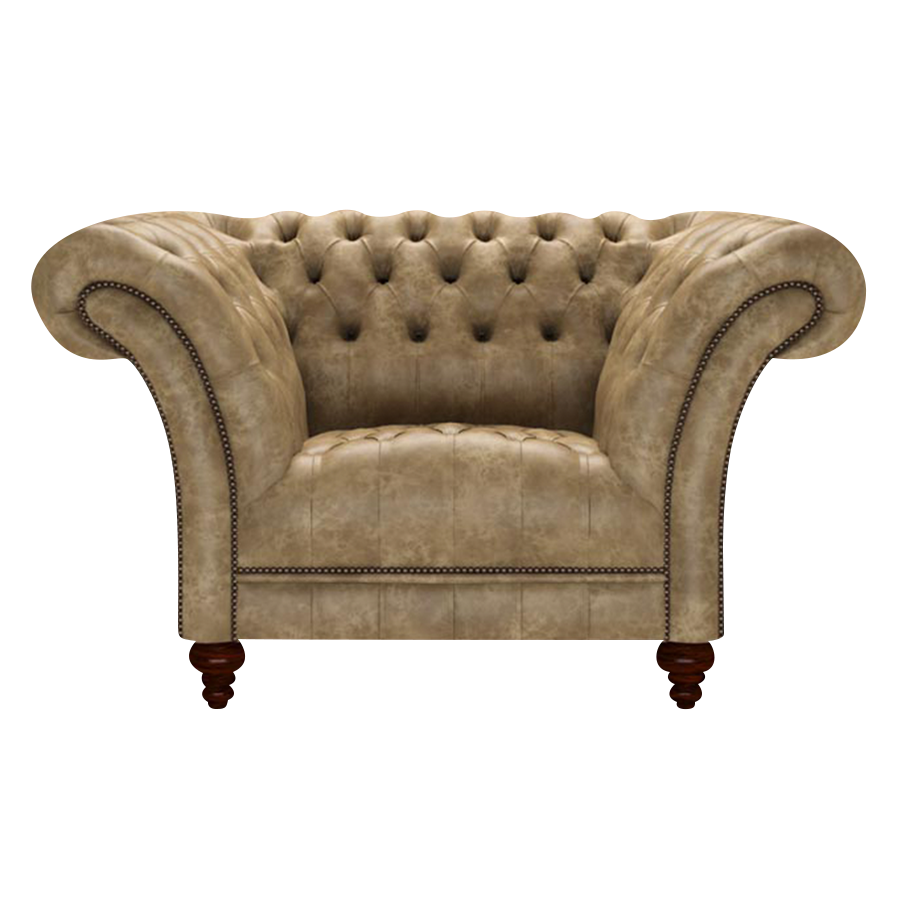 Montgomery Chesterfield Fåtölj Etna Beige