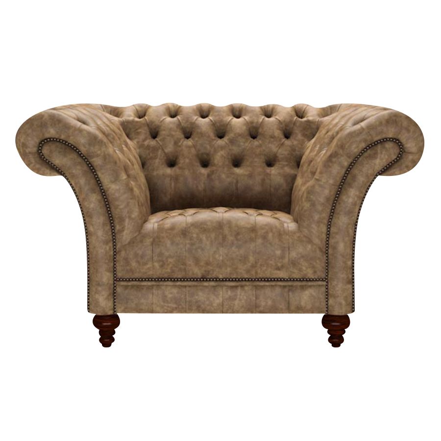 Montgomery Chesterfield Fåtölj Etna Camel