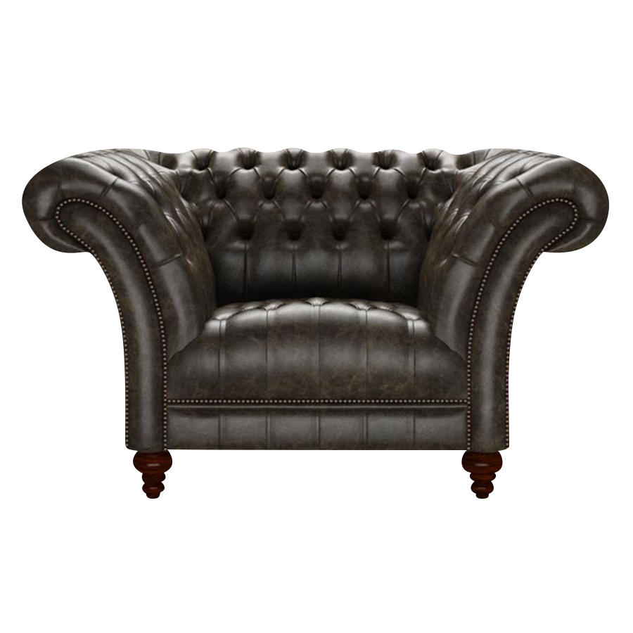Montgomery Chesterfield Fåtölj Old English Alga