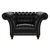 Montgomery Chesterfield Fåtölj Old English Black