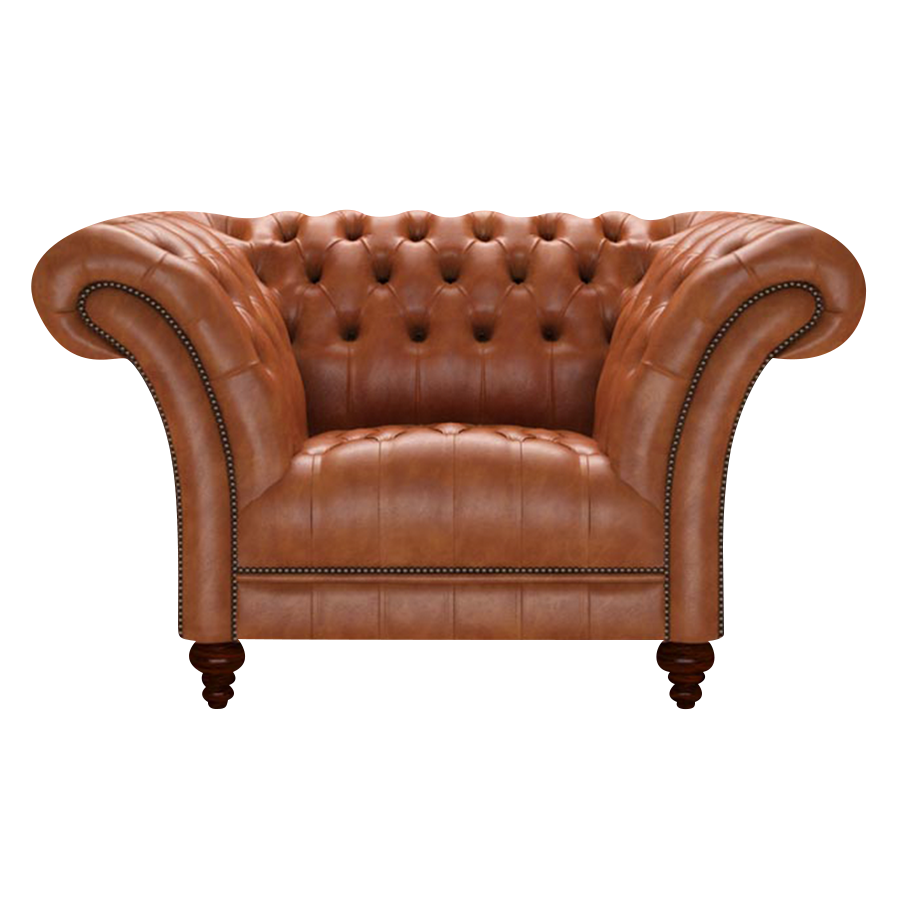Montgomery Chesterfield Fåtölj Old English Bruciato