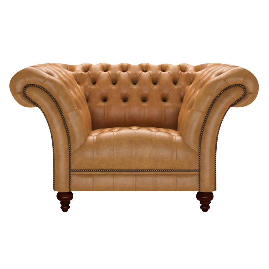 Montgomery Chesterfield Fåtölj Old English Buckskin