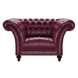 Montgomery Chesterfield Fåtölj Old English Burgundy