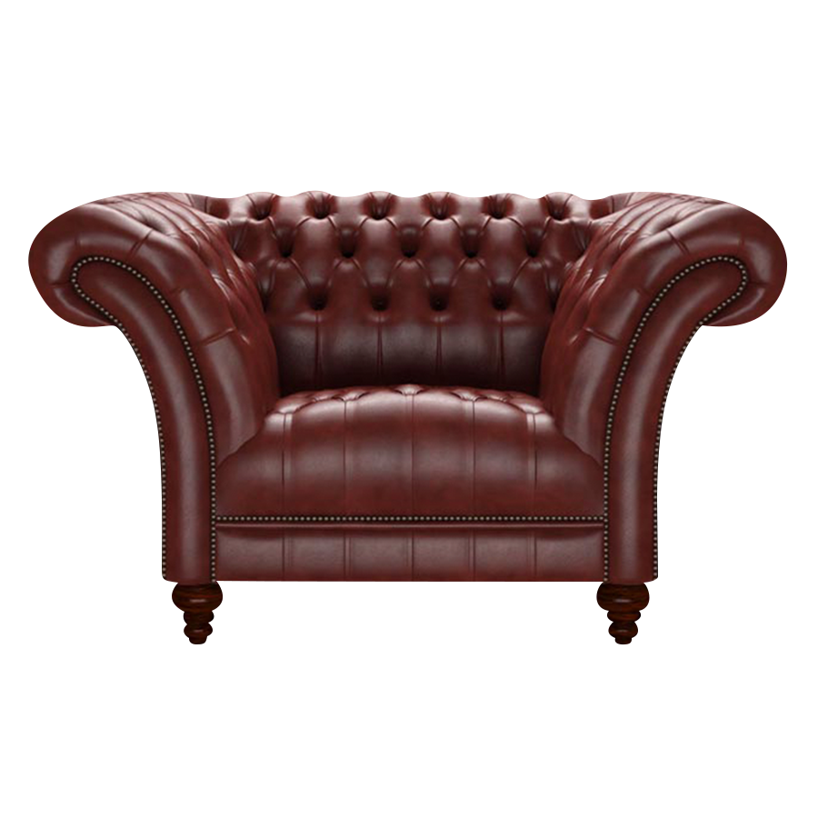 Montgomery Chesterfield Fåtölj Old English Chestnut