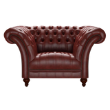 Montgomery Chesterfield Fåtölj Old English Chestnut