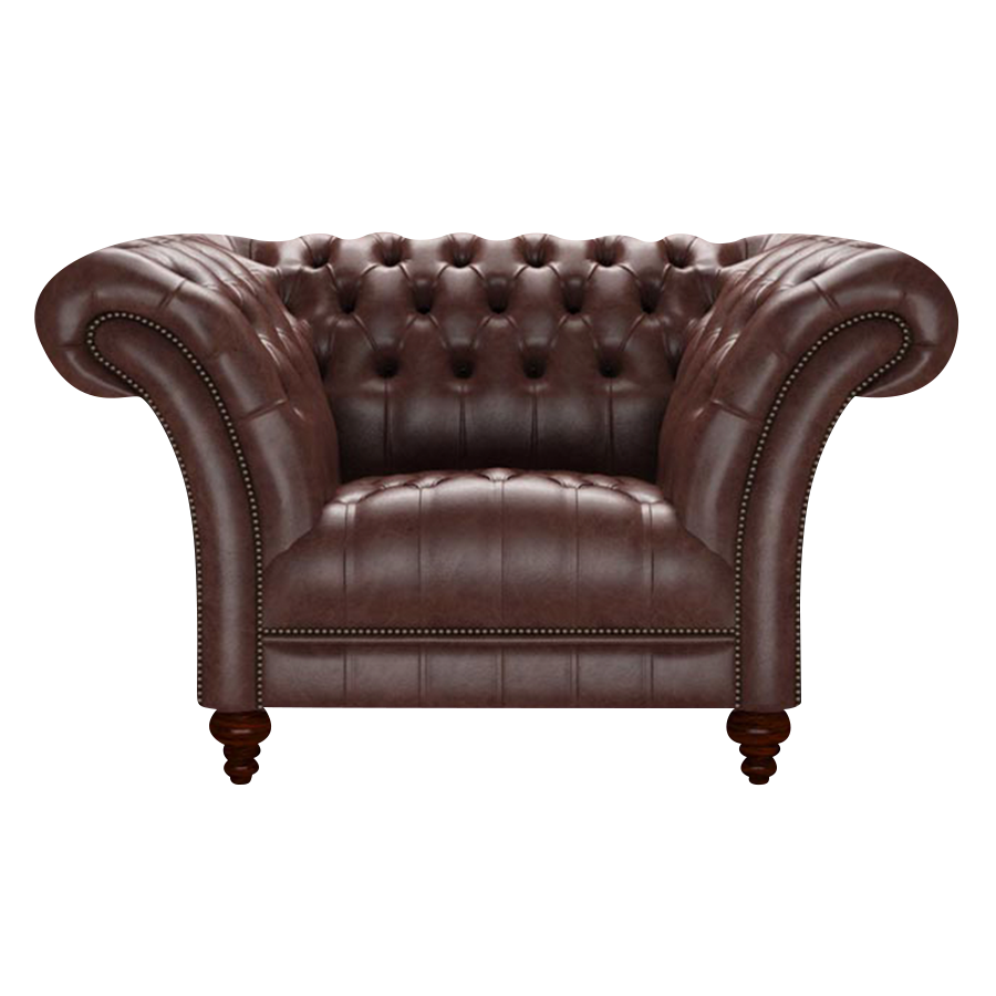 Montgomery Chesterfield Fåtölj Old English Dark Brown