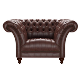 Montgomery Chesterfield Fåtölj Old English Dark Brown