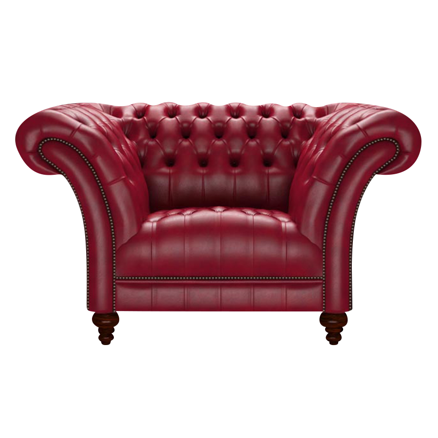 Montgomery Chesterfield Fåtölj Old English Gamay