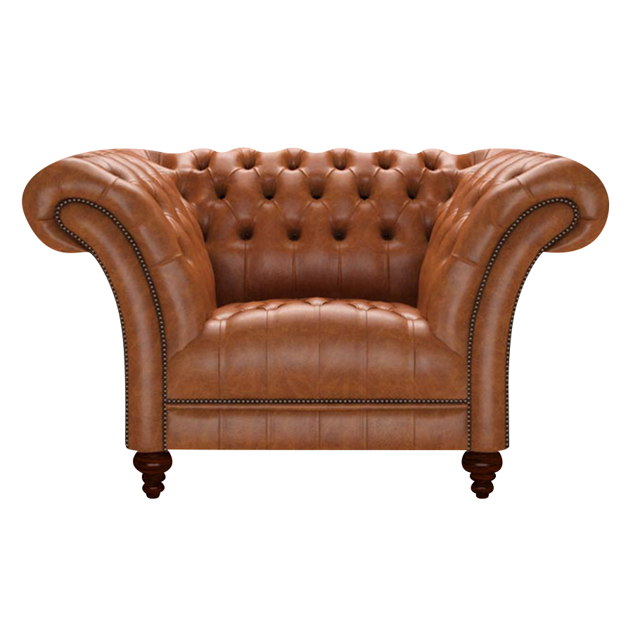 Montgomery Chesterfield Fåtölj Old English Saddle