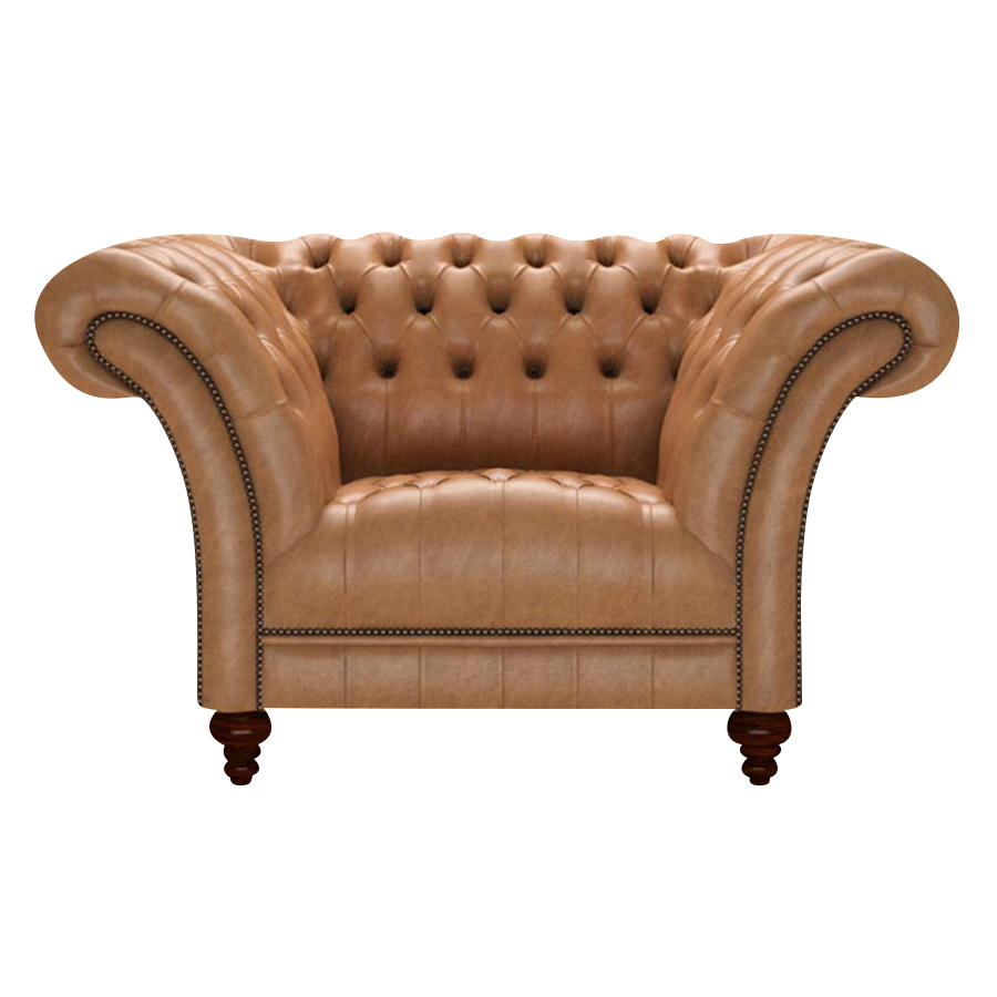 Montgomery Chesterfield Fåtölj Old English Tan
