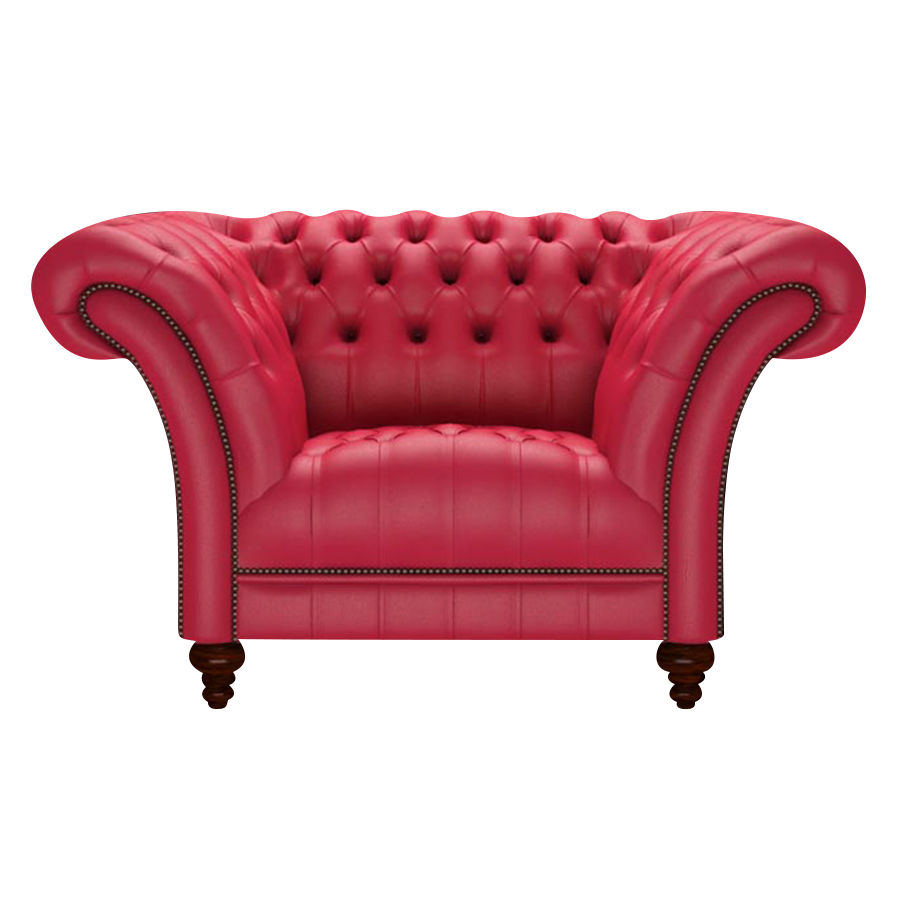 Montgomery Chesterfield Fåtölj Shelly Flame Red