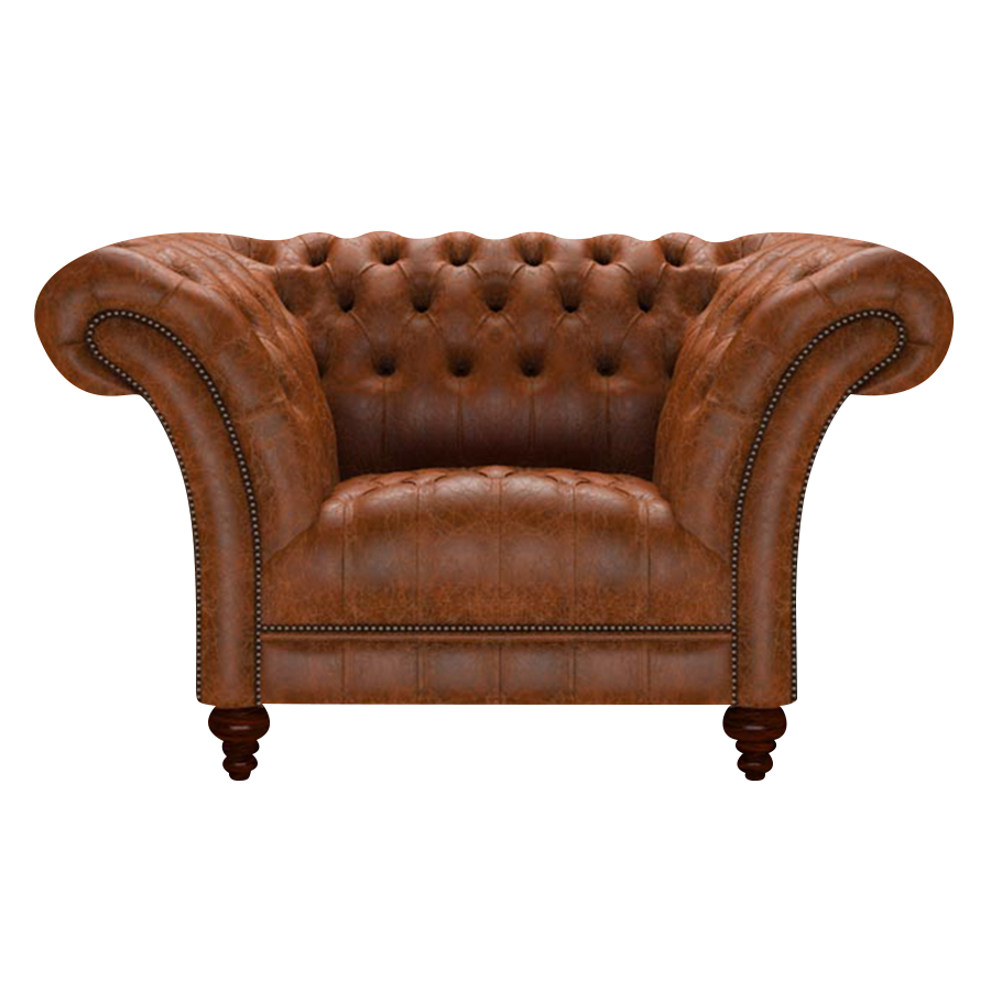 Montgomery Chesterfield Fåtölj Tudor Chestnut
