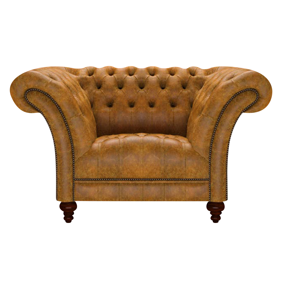 Montgomery Chesterfield Fåtölj Tudor Mustard