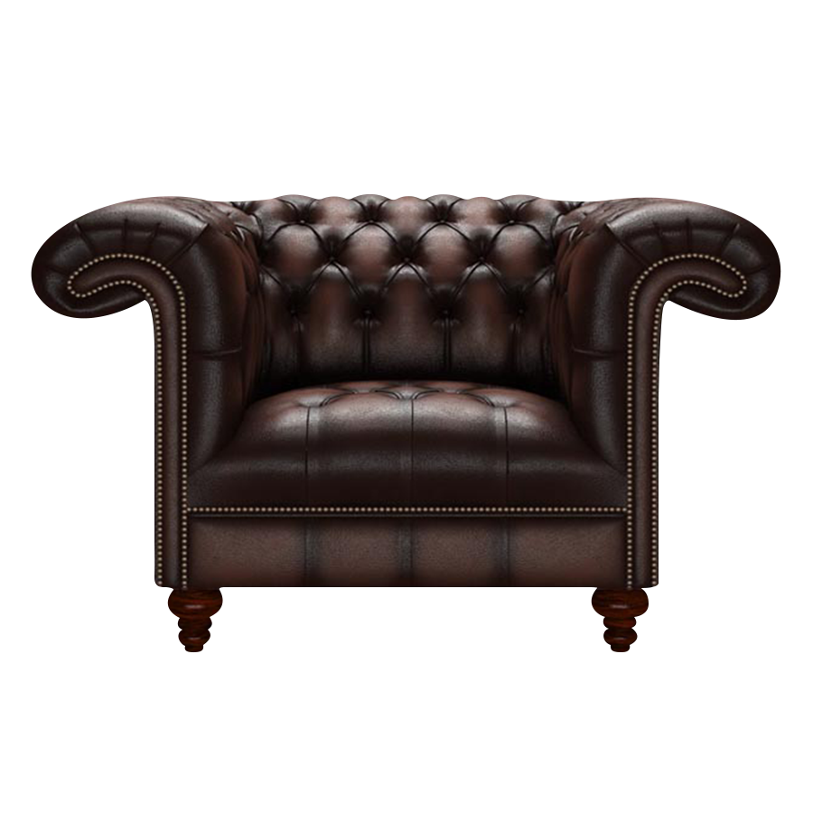 Nelson Chesterfield Fåtölj Antique Brown