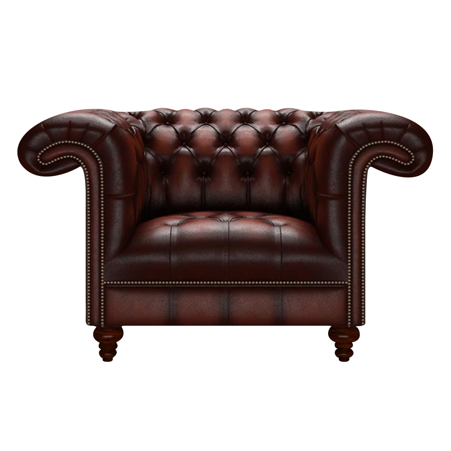 Nelson Chesterfield Fåtölj Antique Chestnut